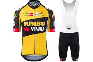 assocauicy Hombre Conjunto Ropa De Ciclismo para Verano,Transpirable Top De Ciclismo Y Culotte Ciclismo Secado RáPido