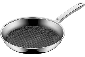 WMF Profi Resist Bratpfanne Induktion 24 cm, Mehrschichtmaterial beschichtet, Pfanne kratzfest, Wabenstruktur, Edelstahlgriff, backofenfest
