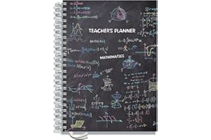 Pirongs 2025-2026 A4 Teacher Planner | 7 Lesson Planner | Undated, Hardback, Wiro-bound | The Chalkboard Collection | Maths