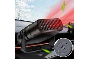 beseloa Car Heater, 12V 150W Portable Car Heater, Defroster and Defog for Car Windshield, Heater and Cooling Fan, Cigarette Lighter Socket