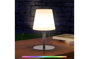 UUFFOO Lampada da comodino Colorata Lampada da scrivania LED con 8 Colori 2 Modi di Illuminazione Batteria al Litio Ricaricabile Portabile per Bambini, Camera da Letto, Campeggio lampada comodino Sabbia