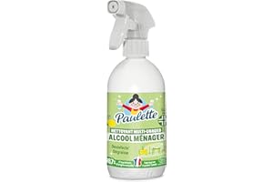 Paulette - Alcool Ménager Citron - Désinfectant Dégraissant Multi-Surfaces Ecocert - Fabriqué en France - 500 ml
