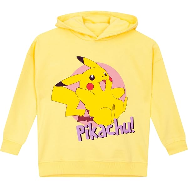 NAME IT Mädchen Nkfnisara Pokemon RLX Sweatshirt – Kuscheliger Kapuzenpullover Mit Pokémon-Motiv