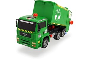 DICKIE TOYS Dickie-Spielzeug 203805000 - Camion della Spazzatura, modellino, Colore: Verde