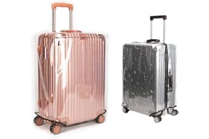 TVMALL Funda de Equipaje Cubierta del Maletero Transparente Funda Protectora de PVC Impermeable a Prueba de Polvo a Prueba de Polvo Personalidad Funda Protectora Adecuada 18" a 30" para Maletas