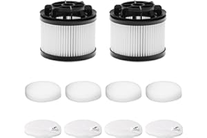 ‎LEVOIT Levoit Originaler 2 Pack Ersatzfilter für LVAC 200 Akku Staubsauger, 99,9 Prozent Filterleistung geeignet für Allergiker Tierbesitzer, Filterleistung für 4 Vormotorefilter und 2 Nachmotorefilter