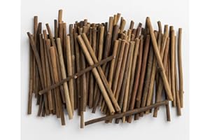 KIDS B CRAFTY Twigs for Crafting – 100 Natural Wooden Sticks for Fairy Houses, DIY Projects & Rustic Decorations | 10 cm Mini Logs for Kids Crafts & Loose Parts
