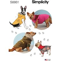 Patty Martin Designs Pattern Simplicity 1239 Size A Dog Coat Sewing ...