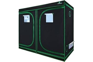 GREENARCHITECTURE GA Growzelt 240x120x200 cm (4x2) anzuchtzelt Zelt Reflektierendes Mylar-Hydrokultur-Gewächshauszelt wasserdichter Bodenwanne für Zimmerpflanzenanbau