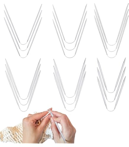Kit De 44 Aiguilles à Tricoter En Acier Inoxydable – Avec Aiguilles Circulaires, Marqueurs Et Aiguilles à Broder – Pour Débutants Et Experts - 8