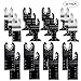Produktbild teepao 20 Stück Oszillierende Sägeblätter, Holz/Metall/Kunststoff Multitool Quick Release Sägeblätter für Fein Multimaster Porter Kabel Black & Decker Bosch Ridgid Ryobi Milwaukee Dewalt Chicago Handwerker