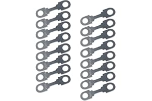 HYRYC Streifensicherungen Blattsicherung Flachsicherungsstreifen 16 Stk Auto Sicherung 30A 40A 50A 60A 70A 80A 100A 125A 150A 200A Maximale Spannung bis 32V, für PKW Wohnmobil (125A)