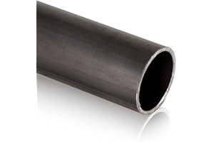 Fits Metall - Rundrohr Metallrohr aus 100% hochwertiger Stahl-Legierung - Kontruktionsrohr mit geschweißtem Hohlprofil & Werkstoff S235JRH - Länge 1000mm, Größe 48.3x2 mm - Ideal für Baubranche