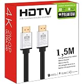 Coverzone Hdmi Kablo 1,5 Metre 4K HDTV 2160P 18Gbps Premium Altın Kaplama U&ccedil; Y&uuml;ksek Hızlı Aktarım Plasma Lcd Pc Ses Ekipmanla