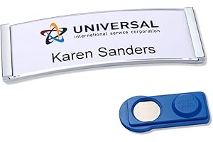 AVERY ZWECKFORM '20 magnétique de badges Polar® 20 "Metal, avec impression Archet – Acier inoxydable mat