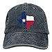 Produktbild short caps Unisex Adult Texas Flag Map Adjustable Cotton Denim Baseball Cap Hat