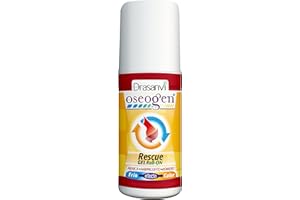 DRASANVI OSEOGEN Rescue Gel Roll-On con Árnica | Acción Localizada Frio-Calor| Para Músculos y Articulaciones |Efecto Analgésico y Antiinflamatorio | Con Extractos Vegetales,Rápido Alivio y Bienestar,60 ml