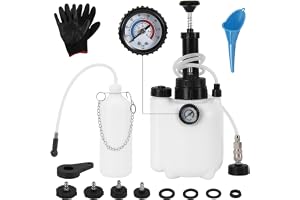ISOISL bromsventilator 3 l med 1 l sugsbehållare | Med handpump, adapter, slang och tillbehör; lämplig för bromsvätskbyte på