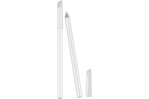 Maitys 2 Pieces Nail Whitening Pencil 2-in-1 White Nail Pencil DIY Nail Design Manicure with Cuticle Pusher