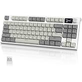 RK86 Kablosuz Mekanik Klavye, Gaming Klavye Conta Montajlı, 3 Mod (2.4Ghz/Bluetooth/Type C) Apex Pro TKL RGB 75% Oyuncu Klavy