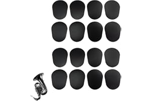 FLLYVLY Coussins d'Embouchure en Caoutchouc Ovale pour Saxophone Alto, Ténor et Clarinette, Patchs Protecteurs, Accessoires de Performance Améliorée,protege bec clarinette (8)