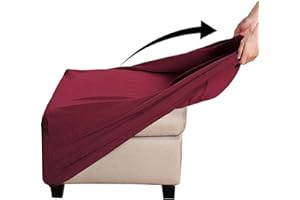 YEKUHE Hockerbezug Quadratisch Ottomane Schonbezug Quadratische Stretch Hocker Bezug Hocker Bezug für Ottomane Überzug Hockerbezug Quadratische Ottomane Abdeckungen ( Color : #12 , Size : 60x60cm/24x24in )