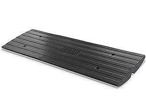 Pyle rampa de bordillo, Entrada de automoviles, Acera, Goma, Umbral, Puente, para Coches, Camiones, Motocicletas, Sillas de Rueda, Vehiculos