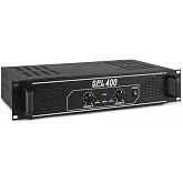Skytec SPL400 PA Amplifier 2x200W for HiFi Sound | Stable audio output, independent controls, overload protection and perfect