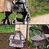 Wickeltasche AMALFI (+ Wickelauflage) Baby Tasche mit Befestigung für Kinderwagen Buggy - 7