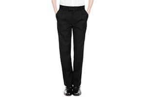 WESTWOOD Listers - Boys Pull Up School Trousers Elasticated Pull On Black Grey Navy Age 2 3 4 5 6 7 8 9 10 11 12 13