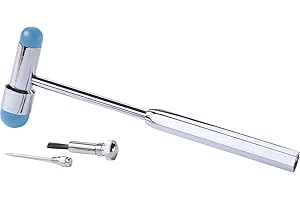 CARE & HARMONY Reflexhammer nach Buck mit Pinsel und Nadel, Diagnostik der Reflexe von Muskel, Sehne und Haut