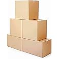 Valuxe Large 5 Pack Double Layer Cardboard Moving Boxes - 45 x 45 x 70 cm, 32 KG Capacity, Brown Cartons for Packaging, Moving Shipping, & Storage - 5 ply