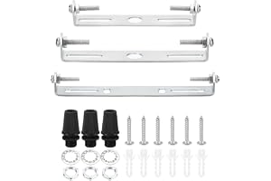 PATIKIL 90 mm 105 mm 120 mm taklampa platta kit, 3 set ståltvärstång | Monteringsfäste för armatur, universell, för hem kontor hängande vägglampor