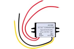 DewinLVD Regolatore di Tensione 12V,AC 10-28V a DC 12V 3A 36W Convertitore di potenza Buck,Ingresso 10-28V CA, Uscita 12V CC,Modulo Impermeabile del Convertitore Buck 10-28VAC