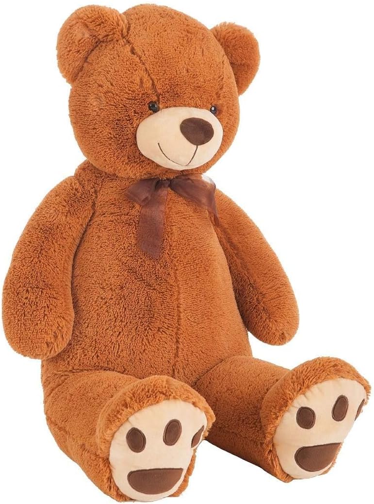 Creaciones Llopis - Oso de Peluche Gigante 100 cm Altura – Peluche XXL Súper Suave – Diferentes Modelos. (Oso Marrón)