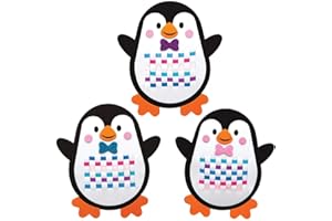 Baker Ross Penguin Weaving Kits, Christmas Arts and Crafts (Pack of 6)