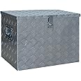 vidaXL Aluminium Box Silver - Lightweight and Compact Storage Solution for Tools, Accessories and Gears, with Locking System