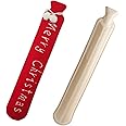 Hot Water Bottles Long with Cover,2L Extra Long Hot Water Bag Large for Pain Relief,Neck,Feet, Back,Period,Kids,Small Hot Water Bottle for Bed Warmer,Foot Warmer,Camping Accessories