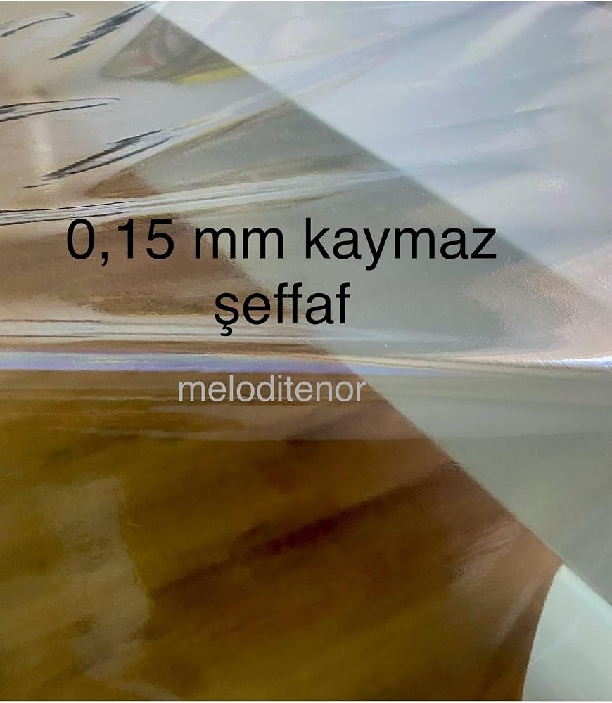 Düz ince şeffaf silinebilir kaymaz 0,15 mm net görüntü pvc naylon muşamba masa örtüsü Şeffaf 140 x 220