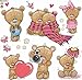 Produktbild Wandtattoo Teddys Teddy Bären für Kinderzimmer XXXL Set Wandsticker Baby Bärchen Aufkleber für Jungen & Mädchen