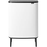 Brabantia Pattumiera, Bianco, 2 x 30 Litri