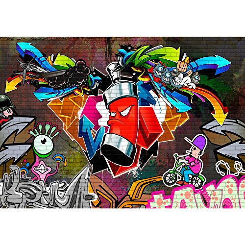 Fototapete Graffiti 308 x 220 cm – Vliestapete – Wandtapete – Vlies Phototapete – Wand – Wandbilder XXL – !!! 100% MADE IN GERMANY !!! Runa Tapete 9063010a - 6
