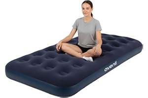 ‎AVENLI AVENLI Luftmatratze Luftbett Camping für 1 Person 191x99x22cm aufblasbare Matratze Gästebett weiche Liegefläche mit beflockter Oberfläche Reise-Bett für Camping & Zuhause