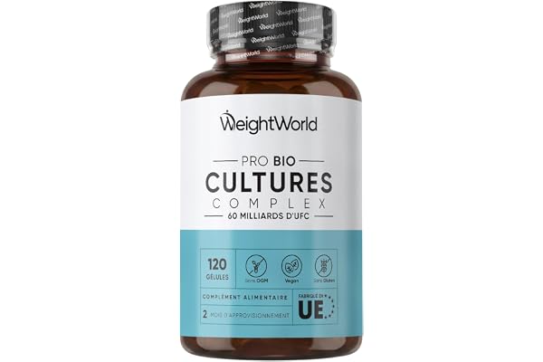 Probiotiques et Prébiotiques, 60 Milliards d'UFC 20 Souches Prébiotiques et Probiotiques, 120 Gélules Vegan, Lactobacillus Reuteri, Lactobacillus Gasseri, Plantarum, Bifidobacterium Longum, Infantis