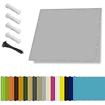 EIDEMED Sonnensegel 3,5x10 M – Wasserdicht, UV-Schutz 98%, Mit Befestigungs-Kit Für Garten, Terrasse & Balkon