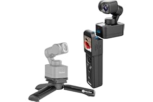 FEIYUTECH Feiyu Pocket 3 Kit [Officiel] Caméra Sport 4K avec Stabilisation Anti-Vibration sur 3 Axes,Poignée Design Détachable,Caméra Magnétique Intégrée,Vue Large130°,MIC intégré,pour Le Vlogging,la plongée