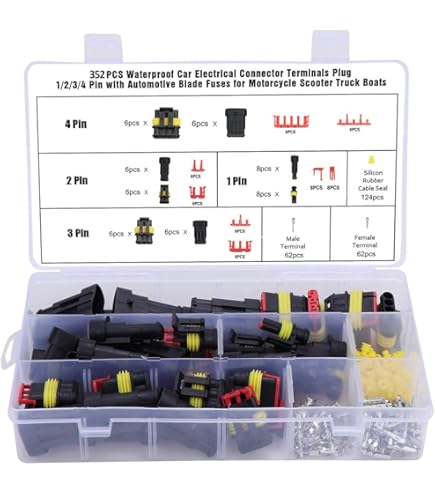 2 Pin Connettore Femmina E Maschio Impermeabile Con Pin S E - Foto 2