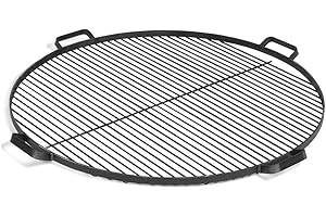 COOK KING Cookking - Grille de Cuisson en Acier 60 cm avec 4 poignées à Poser sur brasero - Ø 60 cm