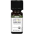 Aura Cacia 100% Pure Clove Bud Essential Oil | Certified Organic, GC/MS Tested for Purity | 7.4 ml (0.25 fl. oz.) | Syzygium aromaticum