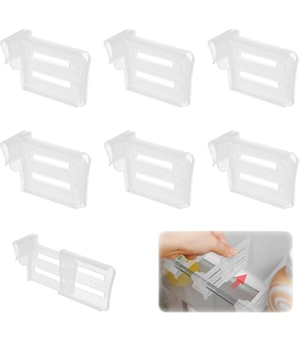 Divisori Per Frigorifero Chtuiklri - 20 Pezzi Regolabili, Fermabottiglie Salvaspazio - Foto 3